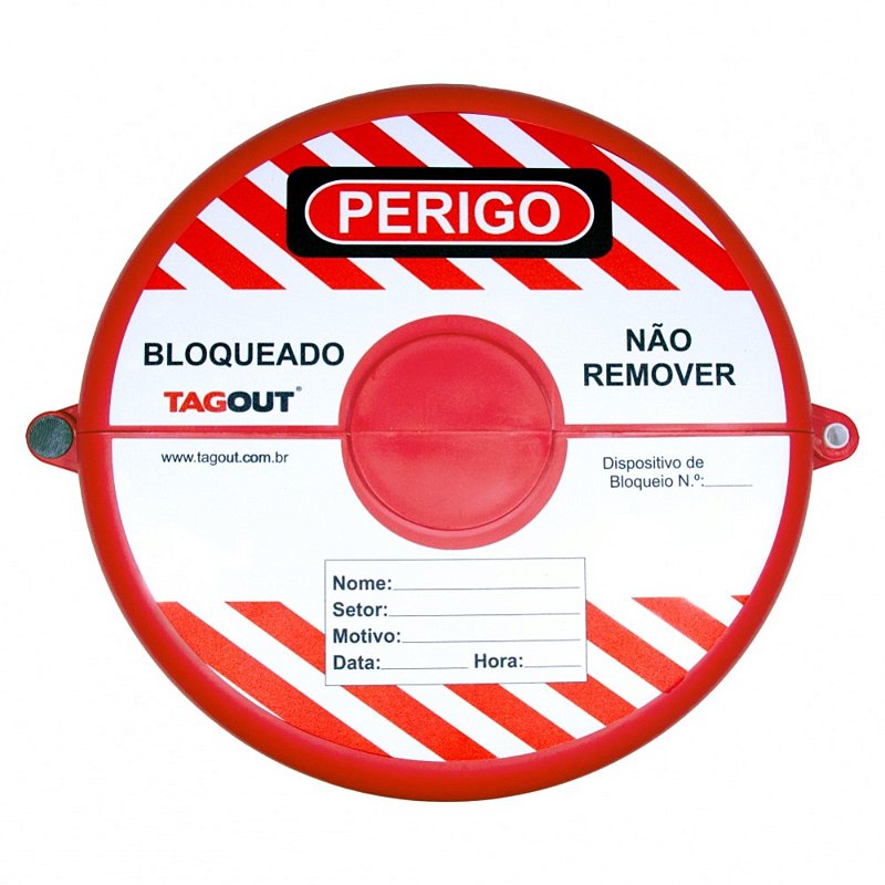 Bloqueio Válvula Registro 7'' a 10,5'' Lockout Tagout
