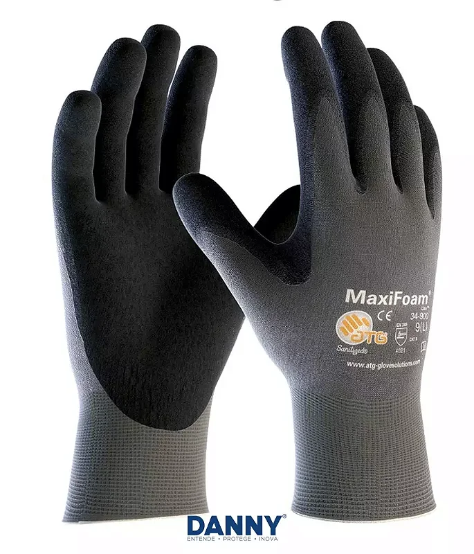 Kit com 10 Luvas Maxifoam Lightweight Tamanho M