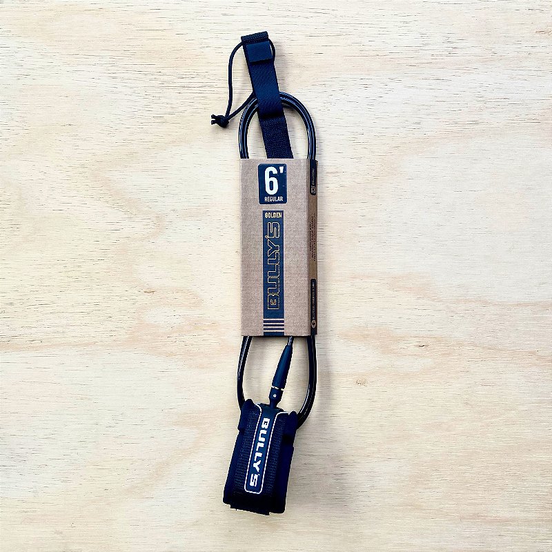 Leash Bullys 6' Regular Golden Series Preto Espaço Surf Curitiba