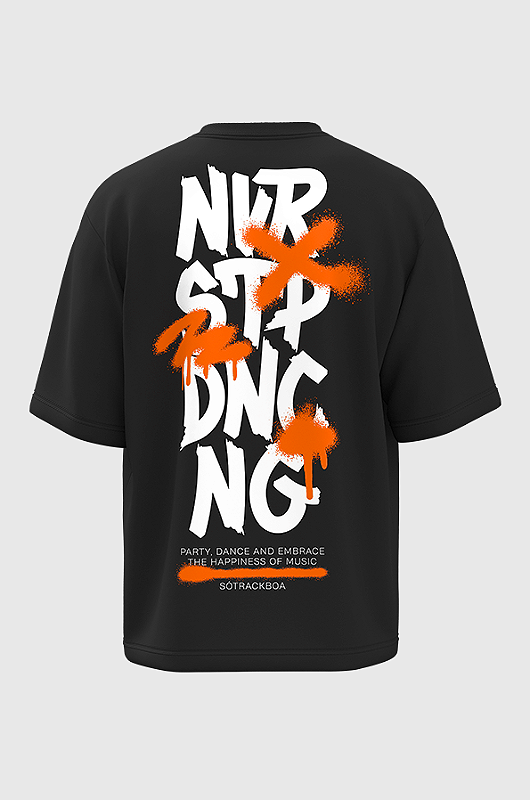 Camiseta Oversized Ntc - Preto