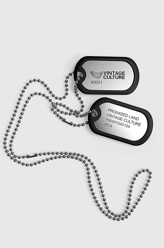 Dog Tag Vintage Culture Promised Land Edição Limitada - Só Track