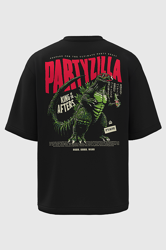 Camiseta Oversized Partyzilla - Só Track Boa Clothing | Official
