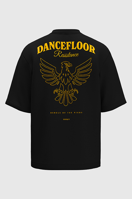 Camiseta Oversized VNTG77 Dancefloor Resistance - Só Track Boa