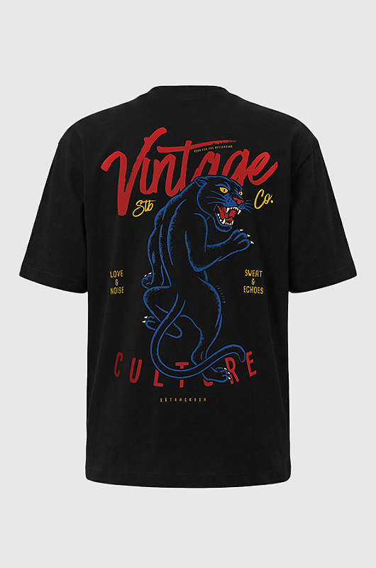 ヴィンテージ  猫Tシャツjantiques hooked toro itimi stb25mc200-camiseta-oversized-