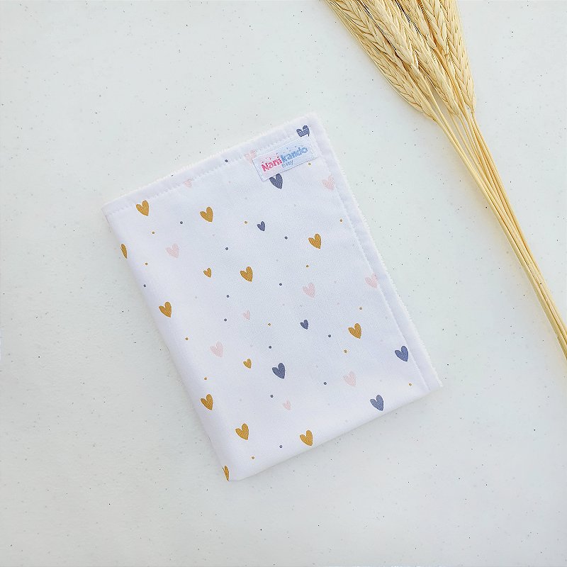 Burp Cloth - Mini Corações