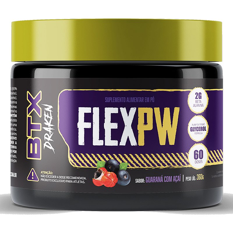 Pré -Treino Flex PW BTX Draken 360g - Betta Suplementos