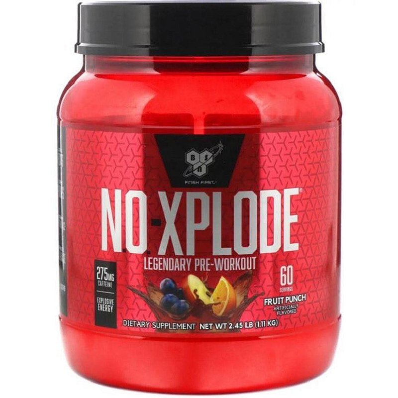 Pré Treino N.o. Xplode 60 Doses Bsn 1.11kg Importado Eua