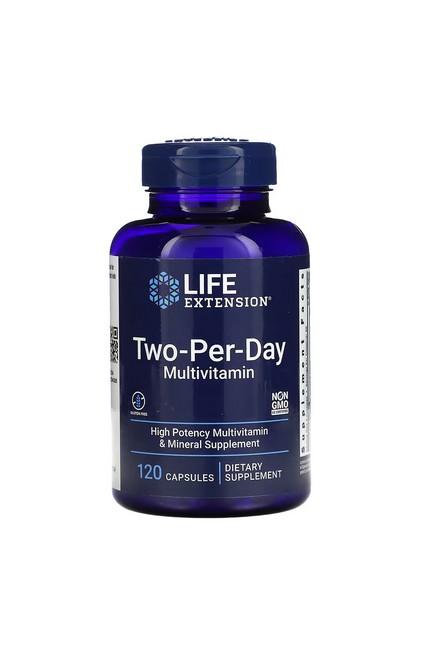 Two Per Day Multivitamin 120 cps - Life Extension - Spartacus Importados