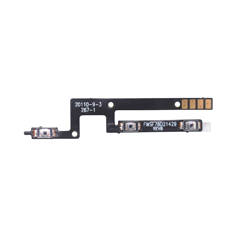 Bouton Power Volume Pour Moto G24 - Nappe Flex - Noir - Générique - Neuf