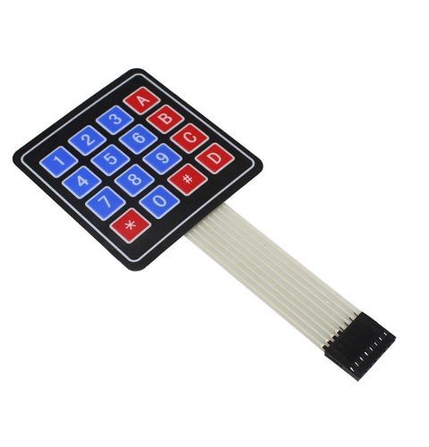 thumbnail image 2 of 4x4 Matrix Membrane Keypad - 16 Key Keyboard For Arduino & Electronics Projects 2 of 12