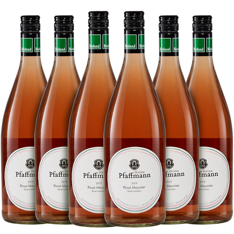 Kit com 6 garrafas de Pfaffmann Pinot Meunier Rosé 2019 Vinho