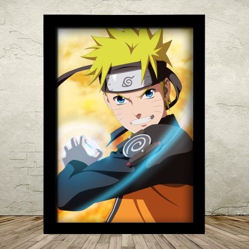 Poster Com Moldura Naruto Iframes Decora O Inovadora Geek Gamer Rock E Muito Mais