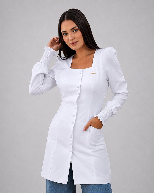 Jaleco Lis Plus Size