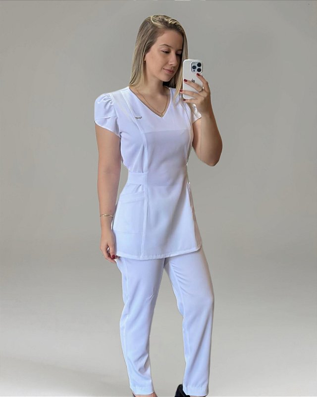 Scrub Una Decote V Plus Size
