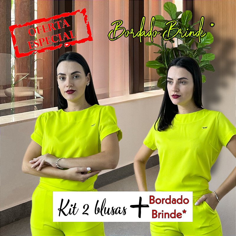 Kit 2 Blusas Uniforme