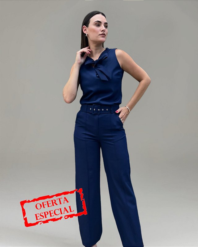 Conjunto Pantalona + Regata Laço