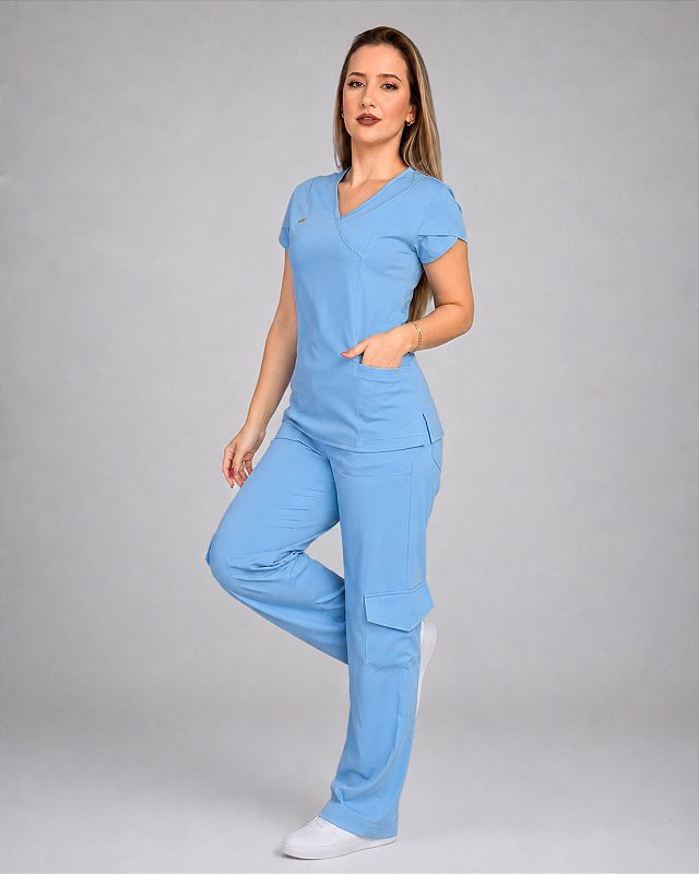 Scrub Cargo Plus Size