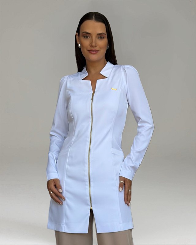 Jaleco Vega Manga Longa Plus