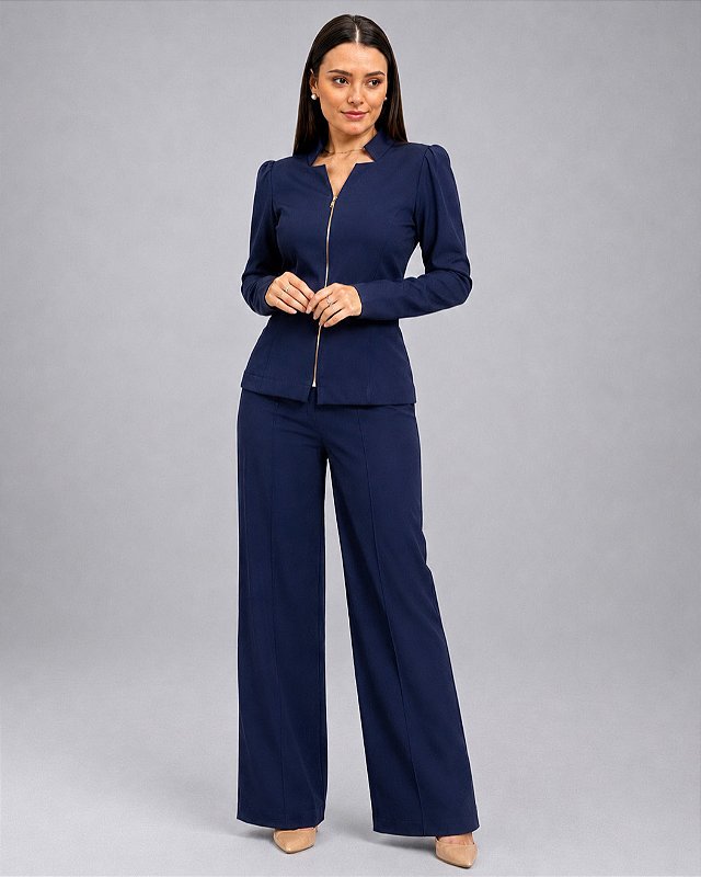 Conjunto de Uniforme Vega Manga Longa Plus Size