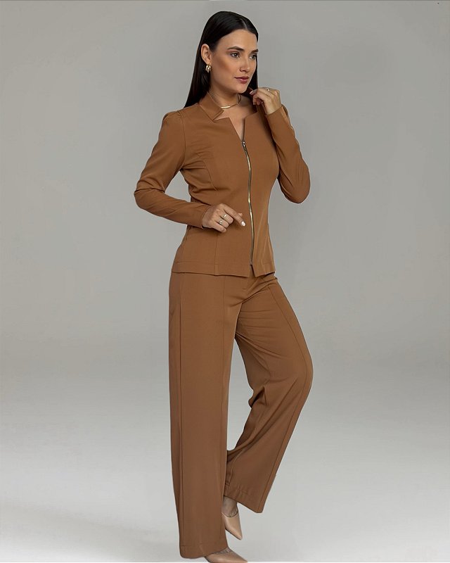 Conjunto de Uniforme Vega Manga Longa Plus Size