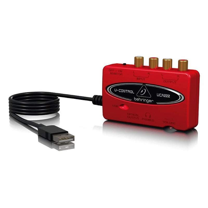 Interface de Áudio Behringer UCA222 USB Senzu