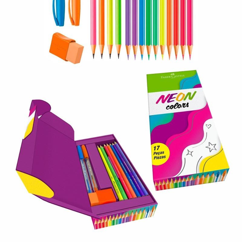 Kit Lápis De Cor Faber-castell Multicolor C/ 24 Cores