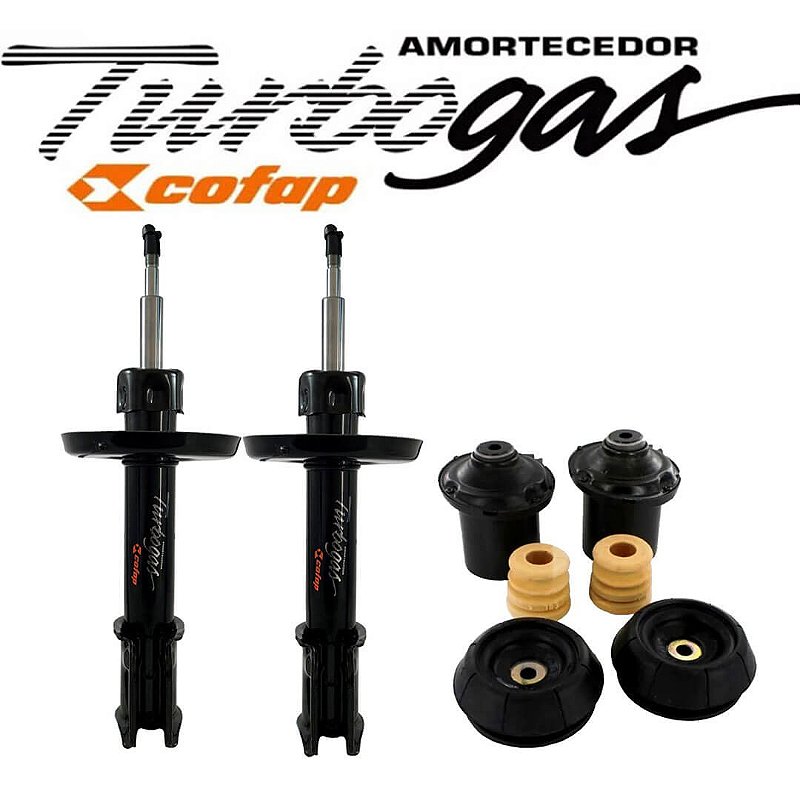 2 Amortecedor Dianteiro Cofap Corsa Joy Maxx 2002 a 2012 + Kit Axios