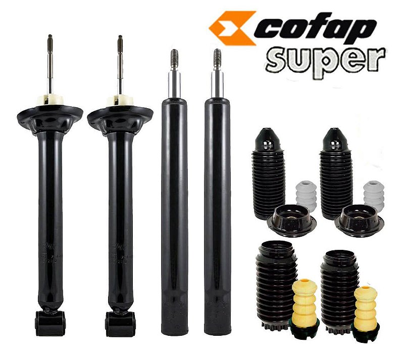 4 Amortecedor Cofap Parati G2 1996 a 2002 + Kit Axios