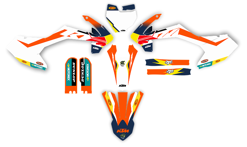 Kit Gráfico Adesivo Mxf 110 125 140cc Pro Racing
