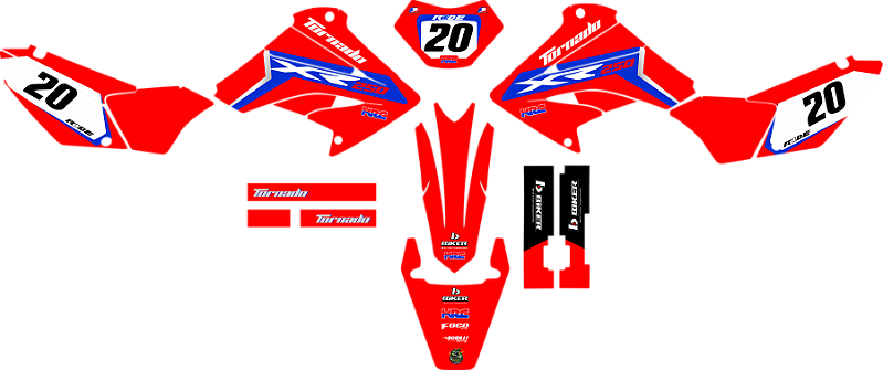 KIT ADESIVOS GRAFICOS TORNADO 250 Original Ride