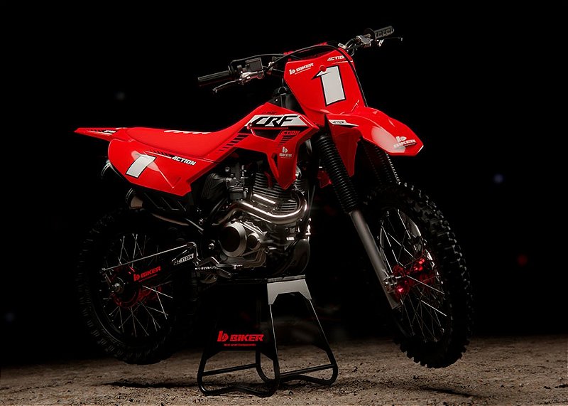 Kit Gráfico Crf 230 Biker Action 4ction Lançamento 2024