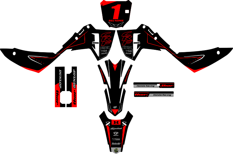 KIT ADESIVOS GRAFICOS CRF230F AMX F25 TQD