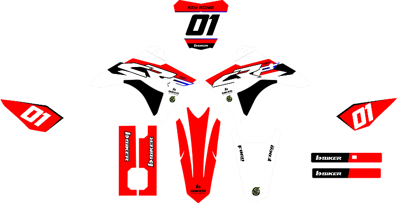 KIT ADESIVOS GRAFICOS CRF230F BIKER EL1TE NEXT ARTE MY23