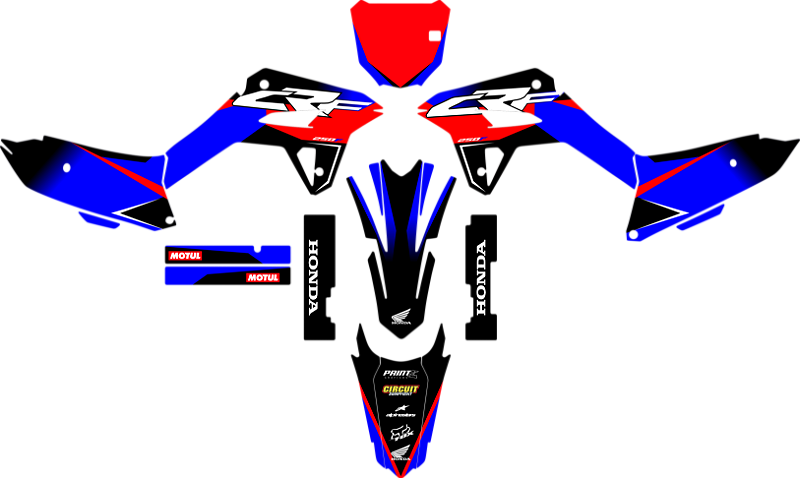 KIT ADESIVOS GRAFICOS CRF250F AMX F21 BETANIA