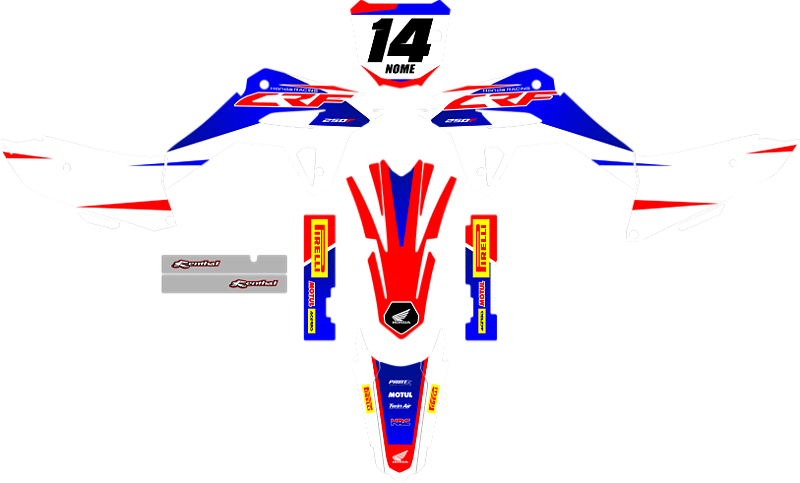 KIT ADESIVOS GRAFICOS CRF250F AMX F21 BUSSON