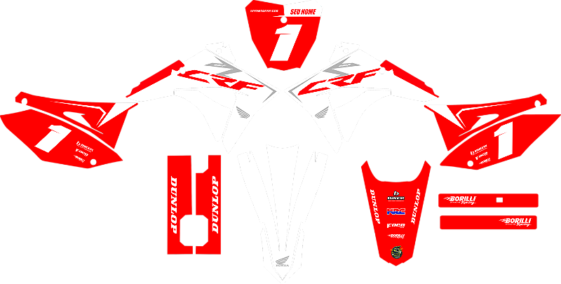 KIT ADESIVOS GRAFICOS CRF230F BIKER EL1TE NEXT JADIA