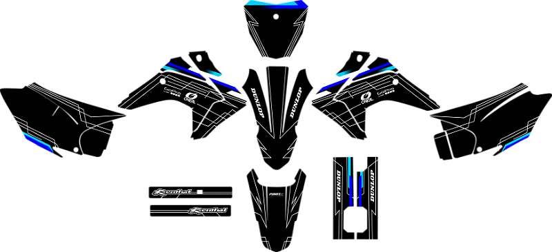 KIT ADESIVOS GRAFICOS CRF230 2015 RISCOS