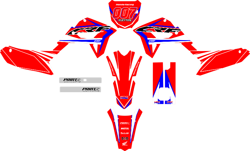 KIT ADESIVOS GRAFICOS CRF230F AMX MARIA