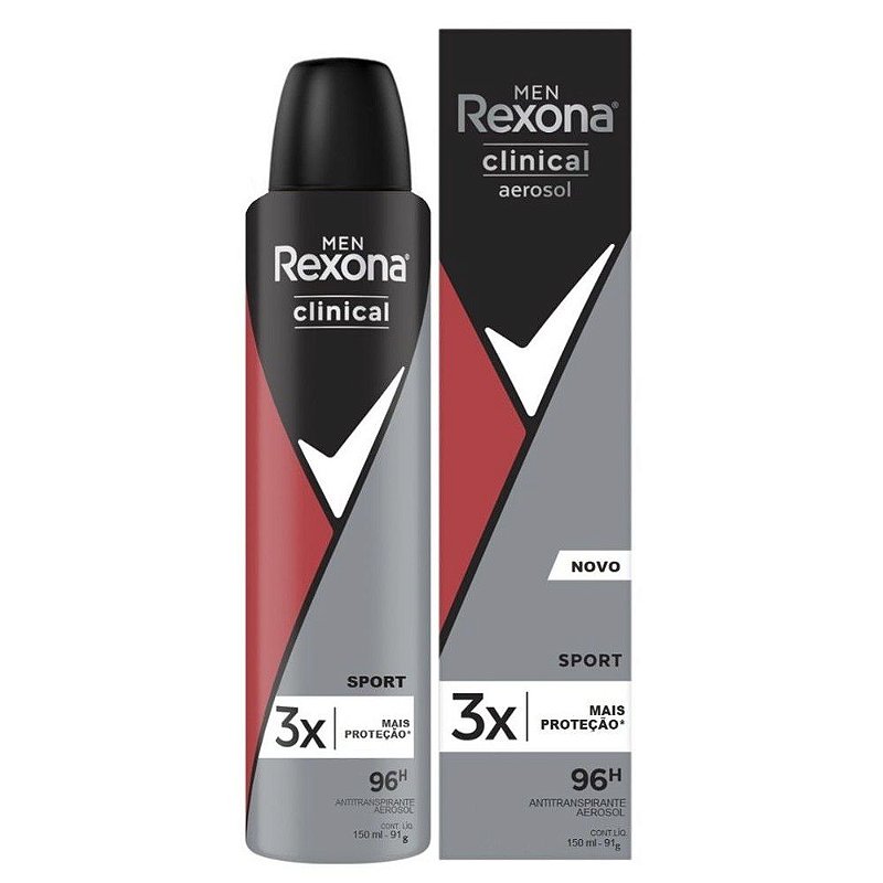 Kit C/4 Sortido Desod Rexona Clinical Aerosol 96h 150ml