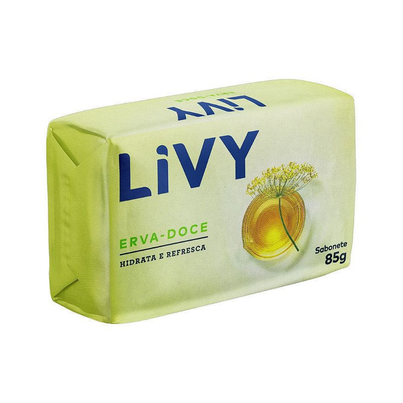 Sabonete em Barra Livy Erva-Doce 85g - Montreal Distribuidora