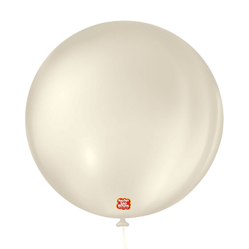 Balão Látex Liso Areia Nº5 - 50 Unidades
