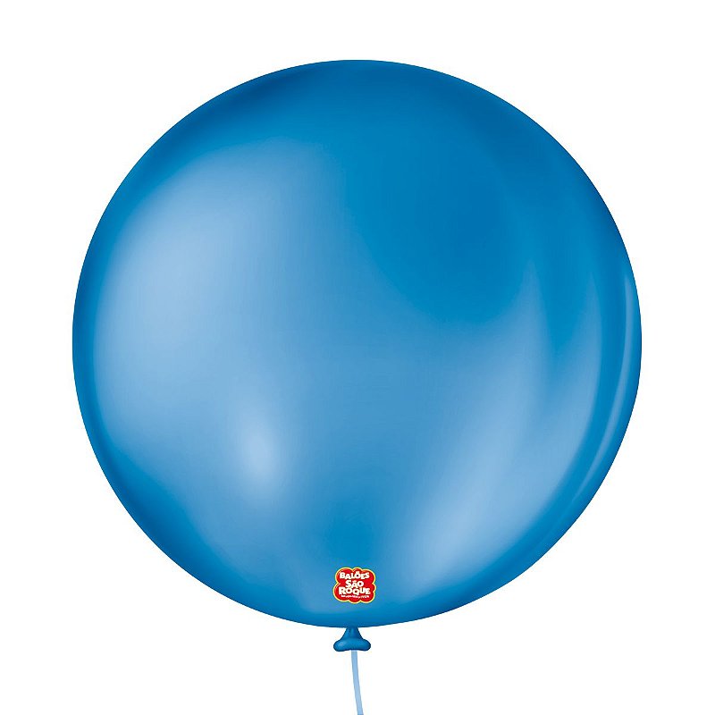 Balão Látex Liso Azul Cobalto Nº5 - 50 Unidades