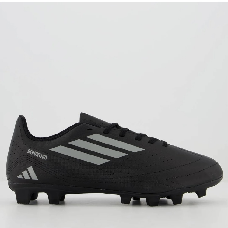 Chuteira Adidas Deportivo III FxG Campo Preta e Cinza - Preto