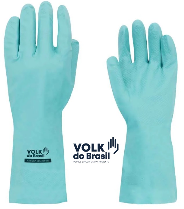 ユーリ*.*2510W4 Luva Nitrilica Verde Nitri Slim - CA40570 Volk | Original EPI