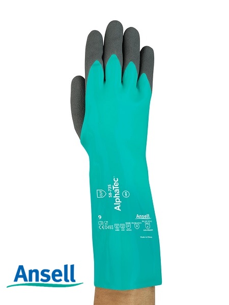 Luva Alphatec 58-735 CA 43226 Ansell Nitrílica Proteção a Corte e