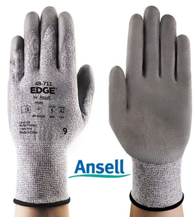 Luva Edge 48-711 CA42558 Ansell Proteção ao Corte com Banho em PU