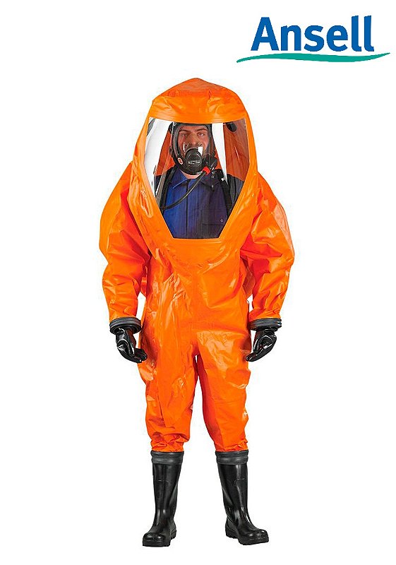 Macacão MicroChem 6000 CA41393 Ansell Prova de Gás Tipo 1 Nível A