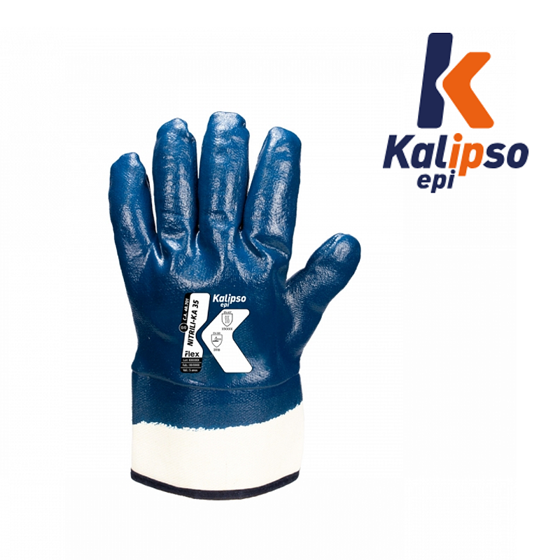 Luva Nitrili-ka 35 CA48701 Kalipso Suporte Têxtil (CA 48701