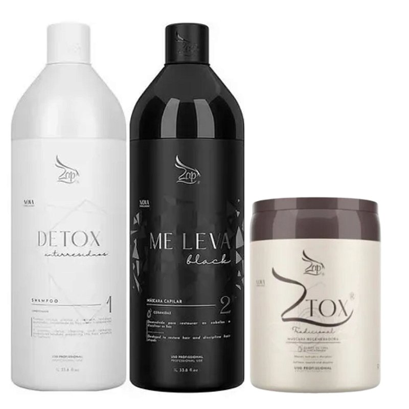 Kit Progressiva Zap Me Leva Ztox Redutor Volume - Amor Cosméticos