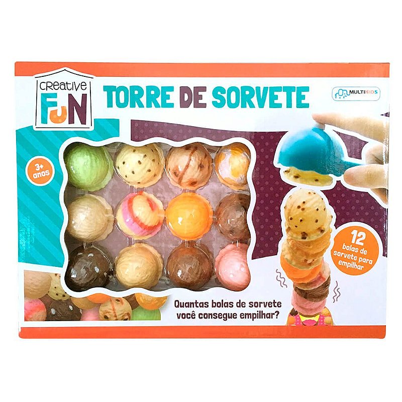 Empilhar-se jogar ice cream torre simulação de alimentos brinquedo